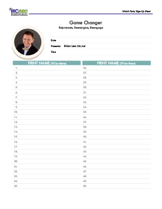 Sign up Sheet 1