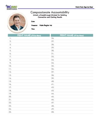Sign up Sheet 1